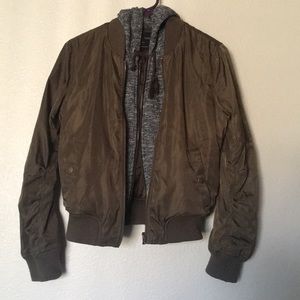 Love Tree Bomber Jacket w/ Hoodie